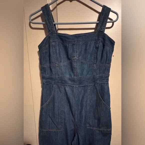 ANTHROPOLOGIE ET TWA Women's Blue
Chambray Wide Leg - Picture 7 of 16